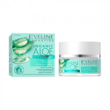 Гель EVELINE д/л 50мл Увлаж. матирующий Organic Aloe+collagen /12