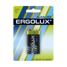Батарейки Ergolux 6LR61 Alkaline BL-1/12